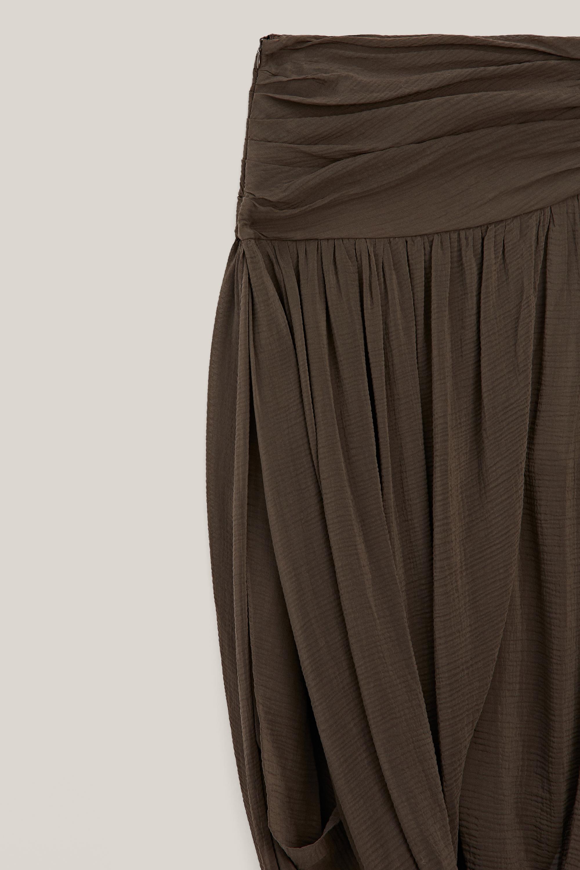 Midi skirt with puff detail - LIMITED EDITION
