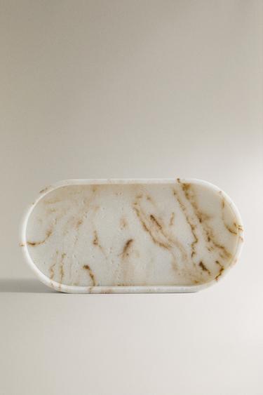 MARBLE-EFFECT BATHROOM TRAY - Beige by Zara - Image 0