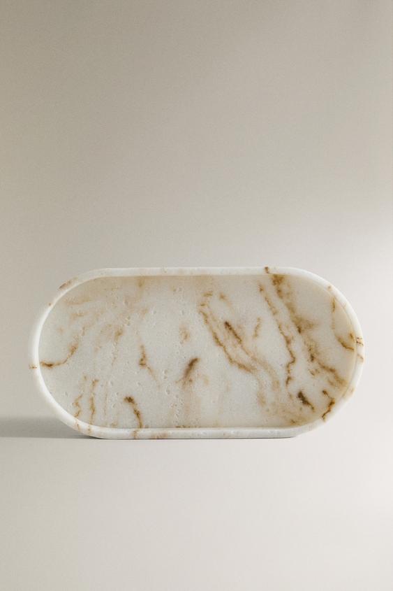 MARBLE-EFFECT BATHROOM TRAY - Beige | ZARA United States