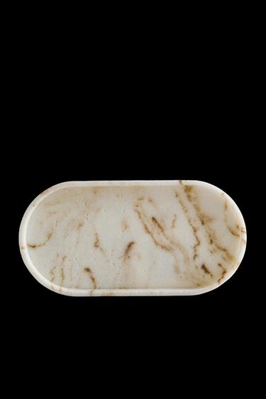 MARBLE-EFFECT BATHROOM TRAY - Beige by Zara - Image 0