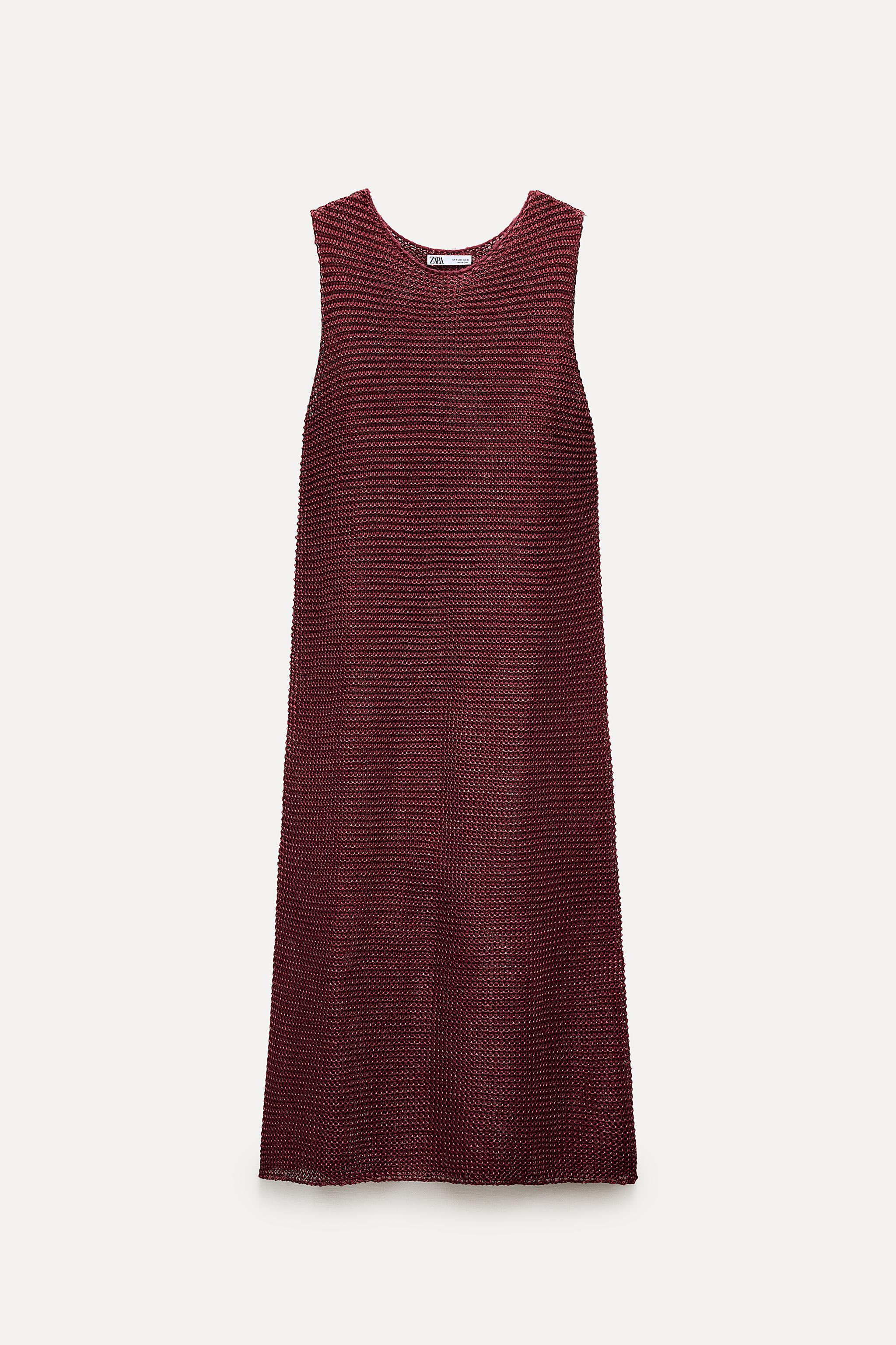 Robe aubergine zara hotsell