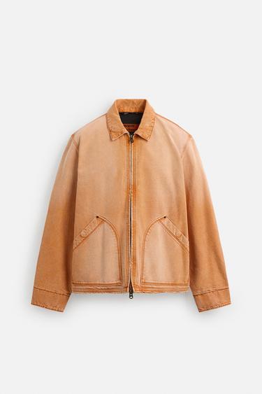 FADED JACKET WITH POCKETS - Orange by Zara - Image 6