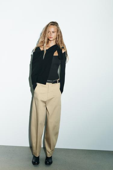 SOFT POLYAMIDE BODYSUIT - Black by Zara