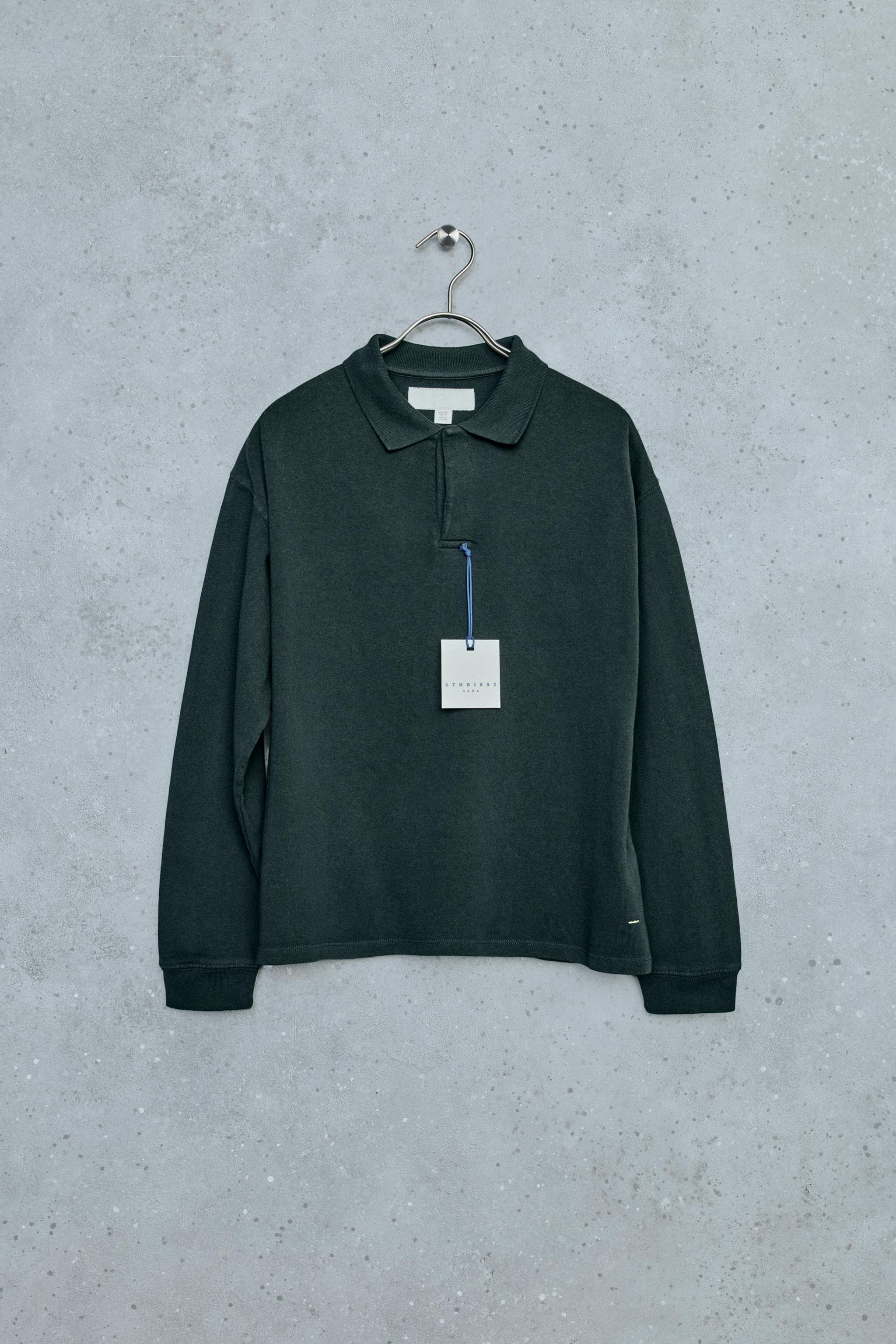 STORIESZ - GARMENT DYED POLO SHIRT — khaki