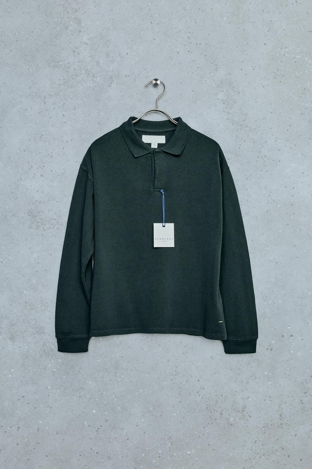 STORIESZ - GARMENT DYED POLO SHIRT — khaki
