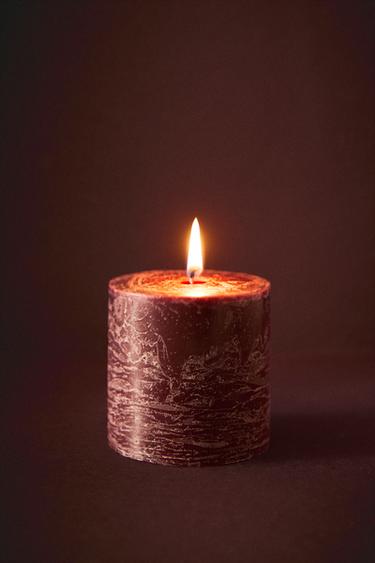 GINGERBREAD SMALL CYLINDRICAL SCENTED CANDLE - Red by Zara - Image 4