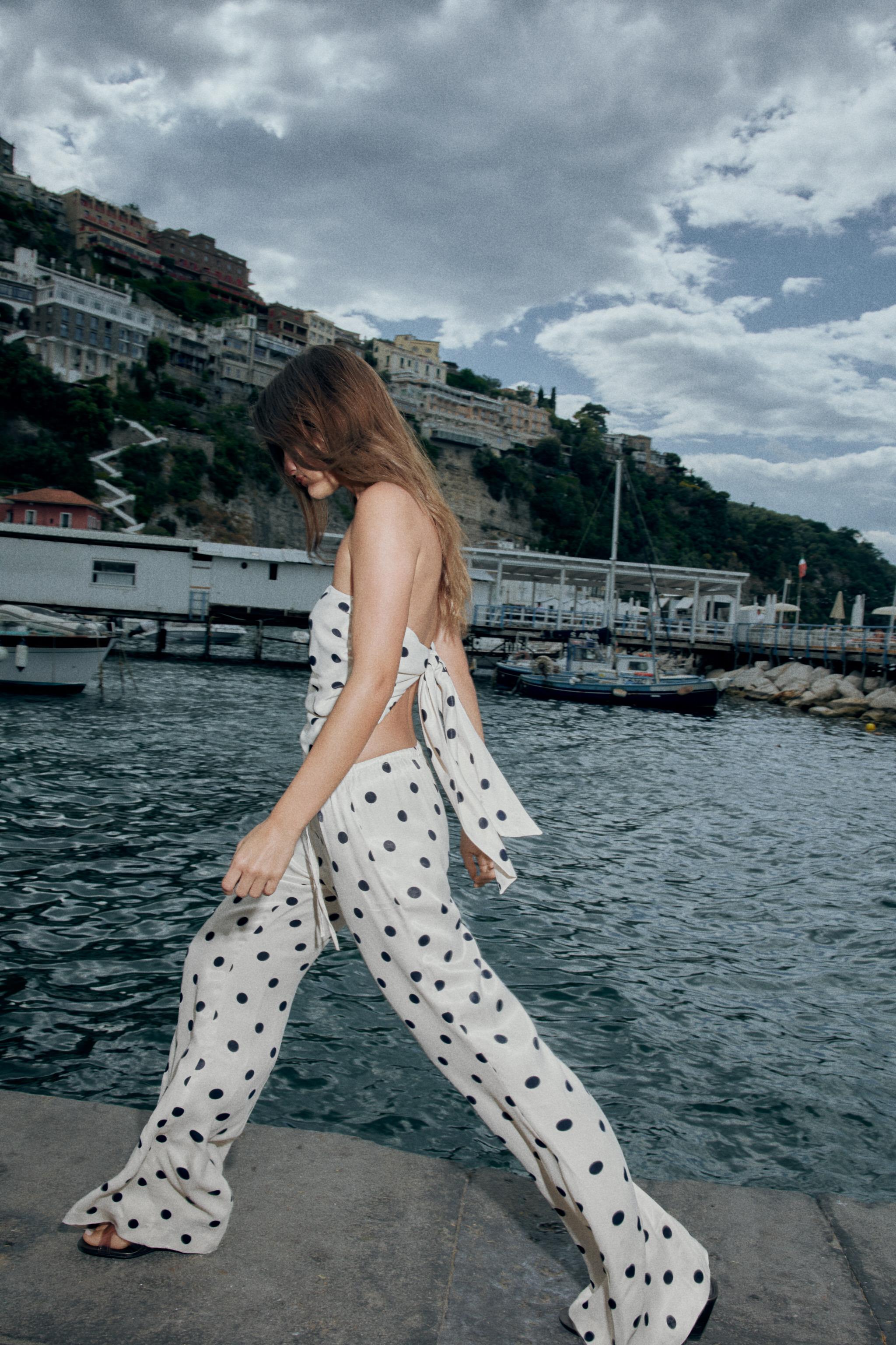最終価格ZARA レディース ポルカドットジャケット ライトピンク XS POLKA DOT JACKET - Light pink | ZARA United States