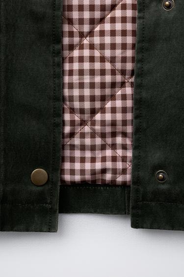 LONG WAXED JACKET - Mid-green by Zara - Image 7