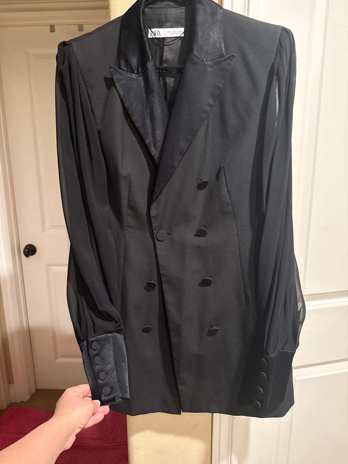 COMBINATION SLEEVE BLAZER DRESS - Image 3