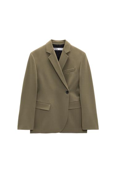 DOUBLE BREASTED BUTTONED BLAZER