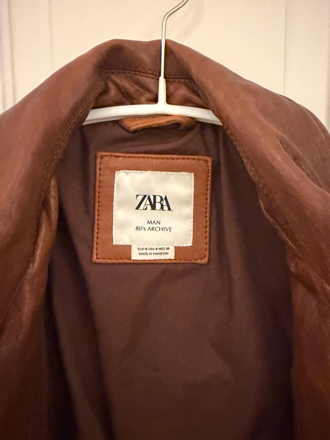 VINTAGE-EFFECT LEATHER JACKET LIMITED EDITION - Image 4