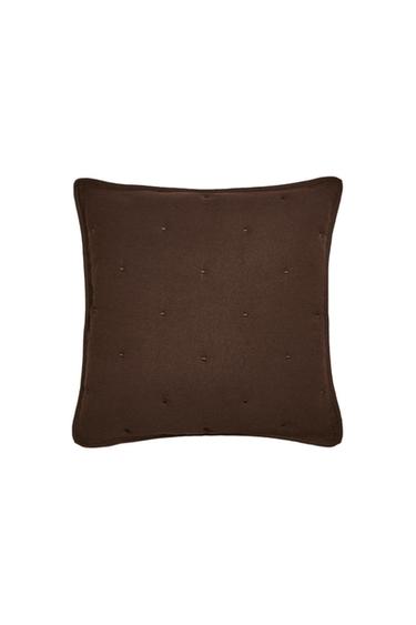 CAPA DE ALMOFADA DE EDREDOM DE MICROFIBRA - Marrom-escuro da Zara