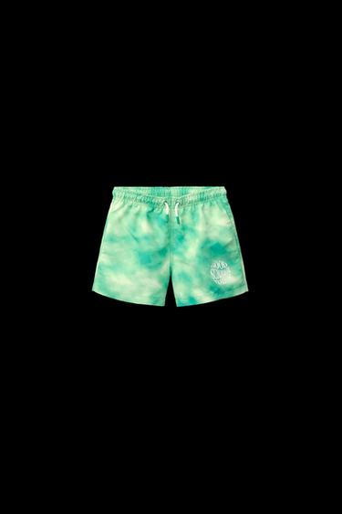 6-14 JAHRE/ TIE-DYE-BADESHORTS - Grün von Zara