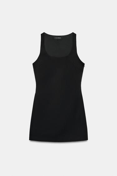 SHORT BACK OPENING DRESS — Black 2