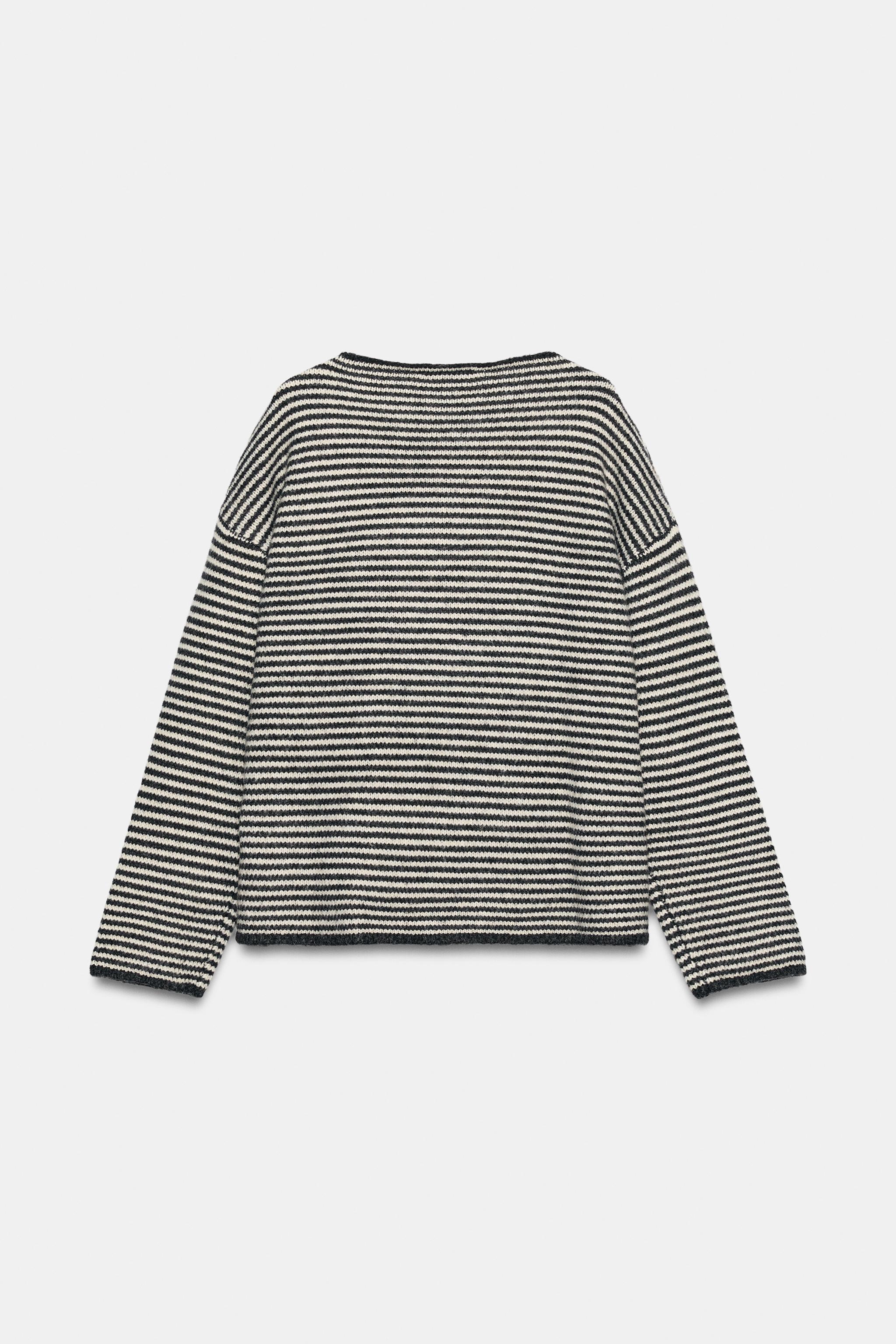 Pull en maille à rayures