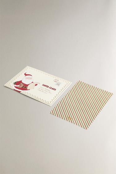 CHILDREN’S CHRISTMAS FATHER CHRISTMAS CARD SET (SET OF 4) - Multicoloured by Zara