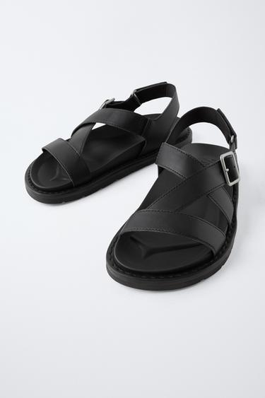 SANDALS WITH BUCKLES - Black by Zara - Image 2