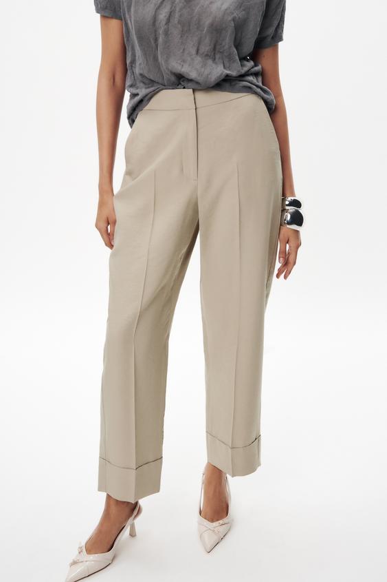 ZARA 2024 SS Casual Style Office Style Formal Style Pants (4391/402)
