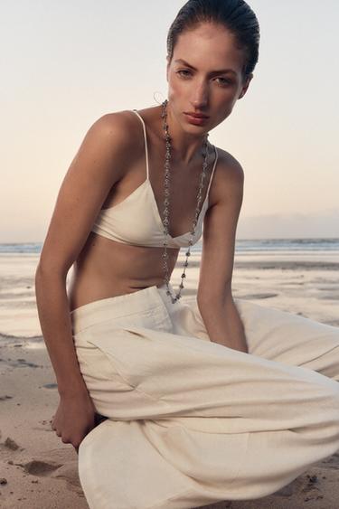 PACK OF 2 NECKLACES WITH PIECES AND BOTTLE - Silver by Zara