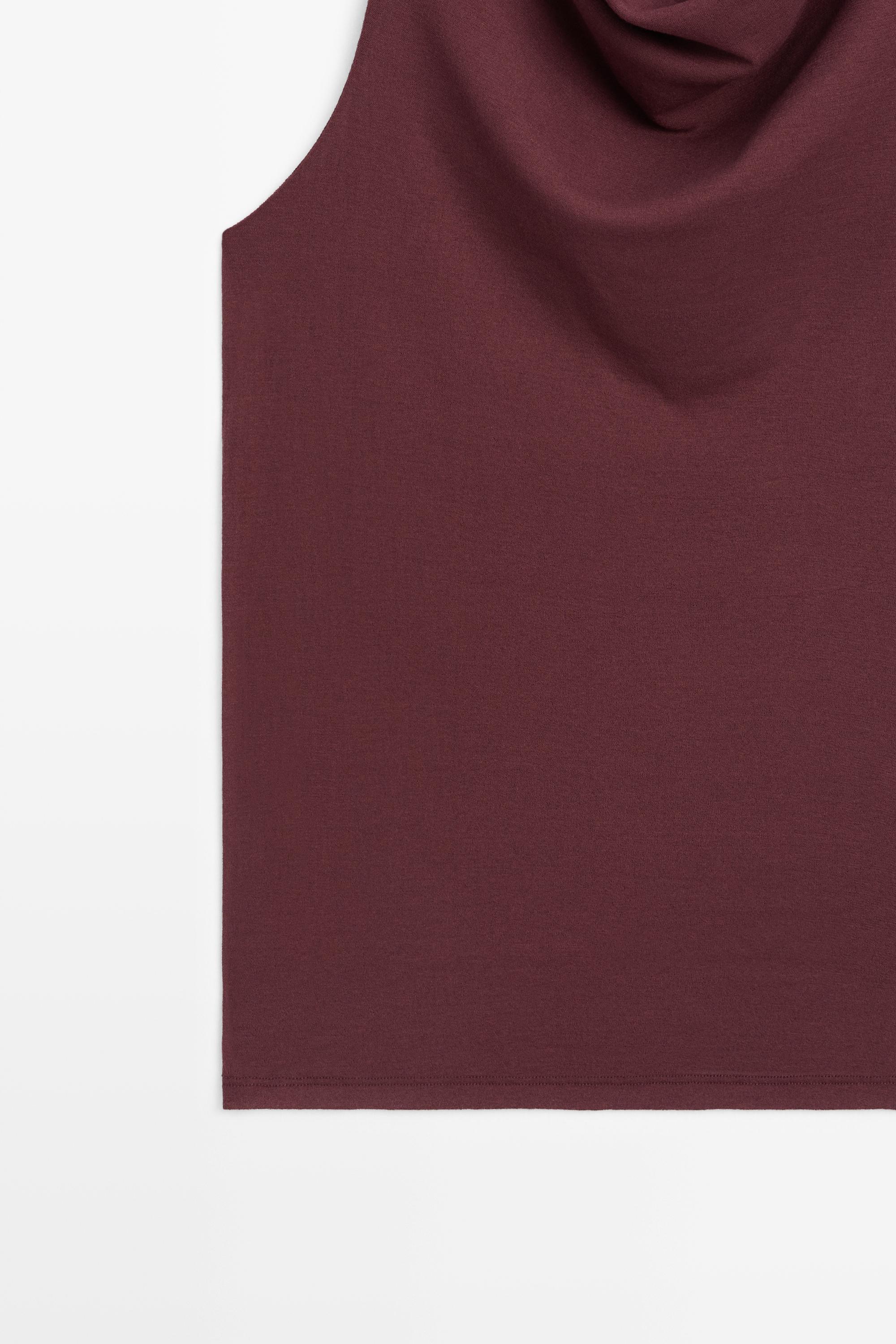 Top drapé 100 % coton