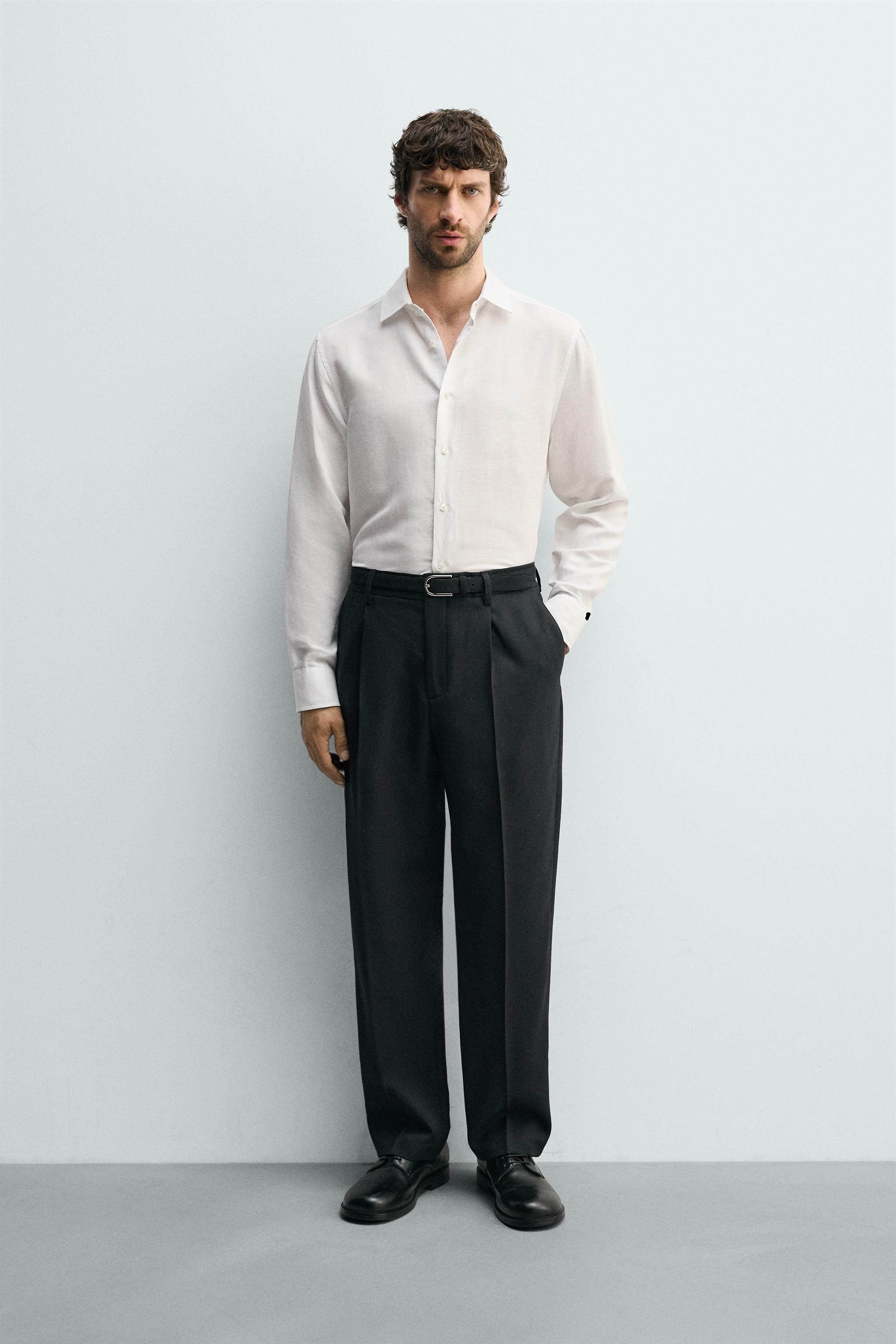 CHEMISE REGULAR FIT LIN - LYOCELL