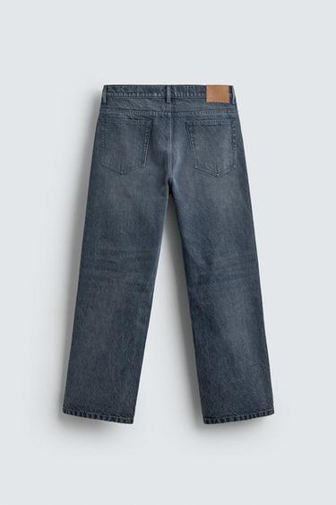 STRAIGHT ANKLE FIT JEANS - Blue / Grey by Zara - Image 7