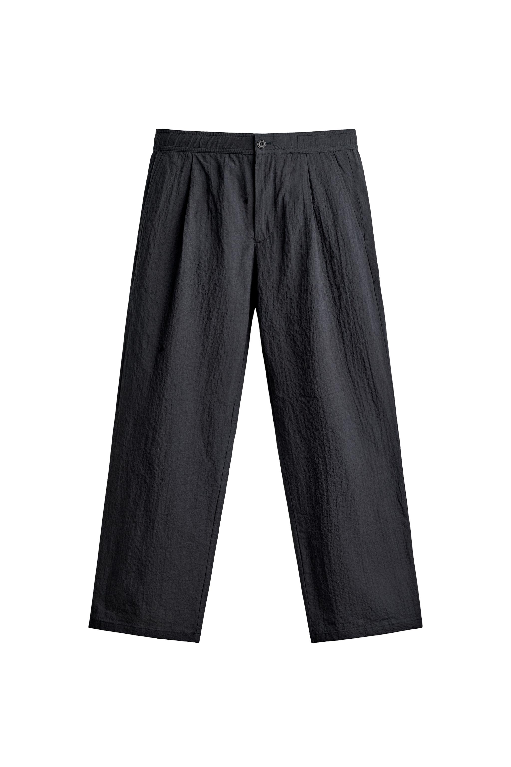 PANTALÓN STRAIGHT FIT SEERSUCKER