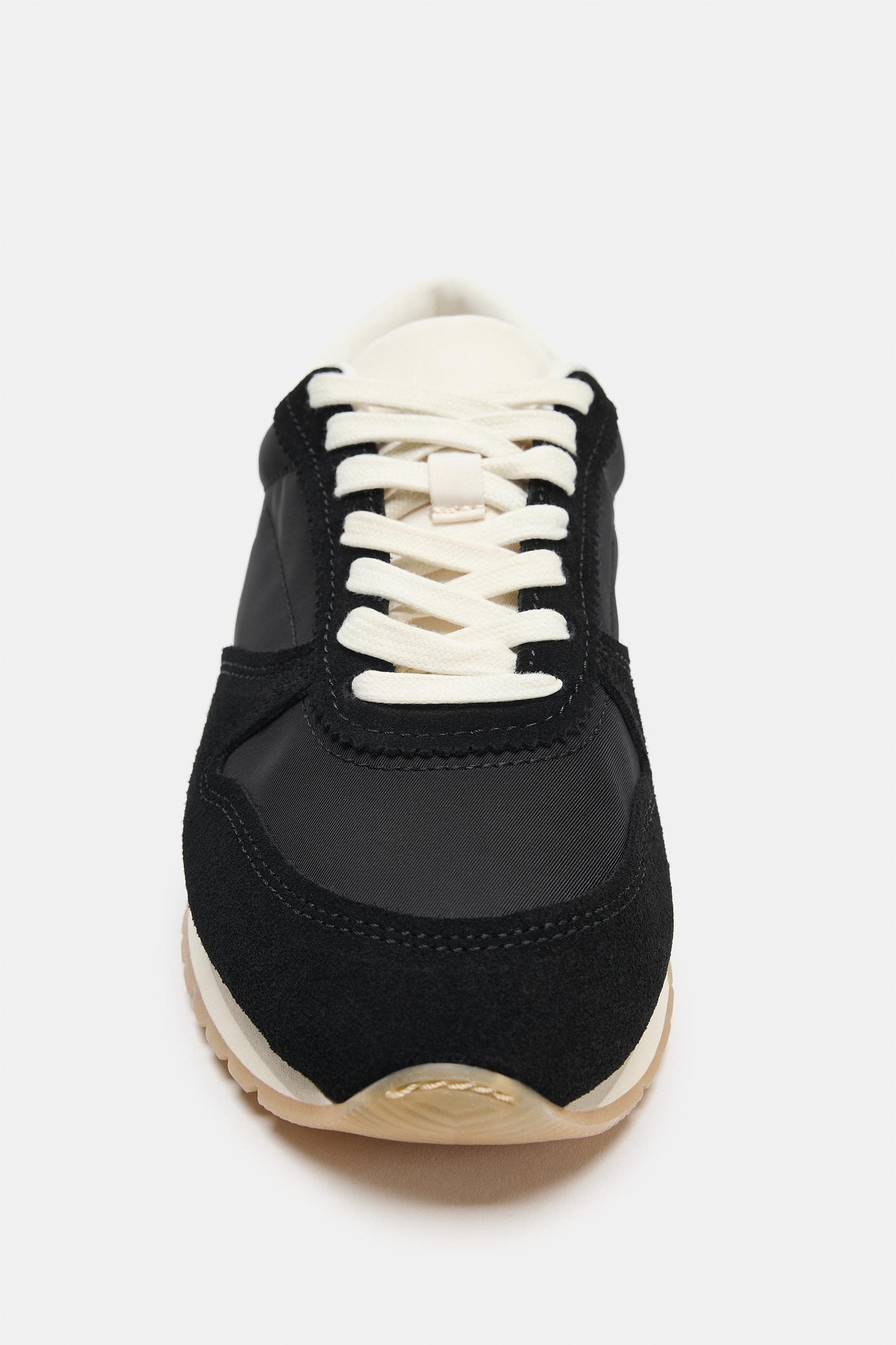 Женские кроссовки Zara Heel Detail, цвет: Чёрный — фото 6