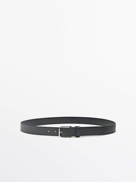 Nappa leather belt