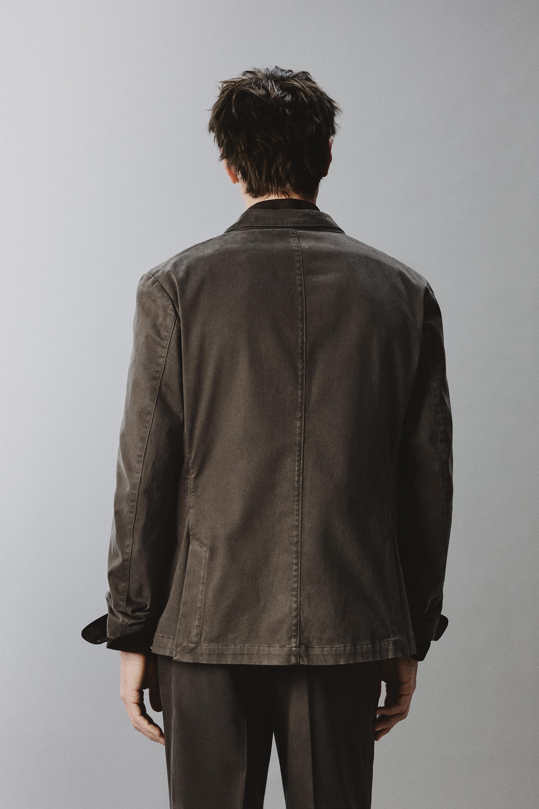 VESTE DE COSTUME EFFET DÉLAVÉ