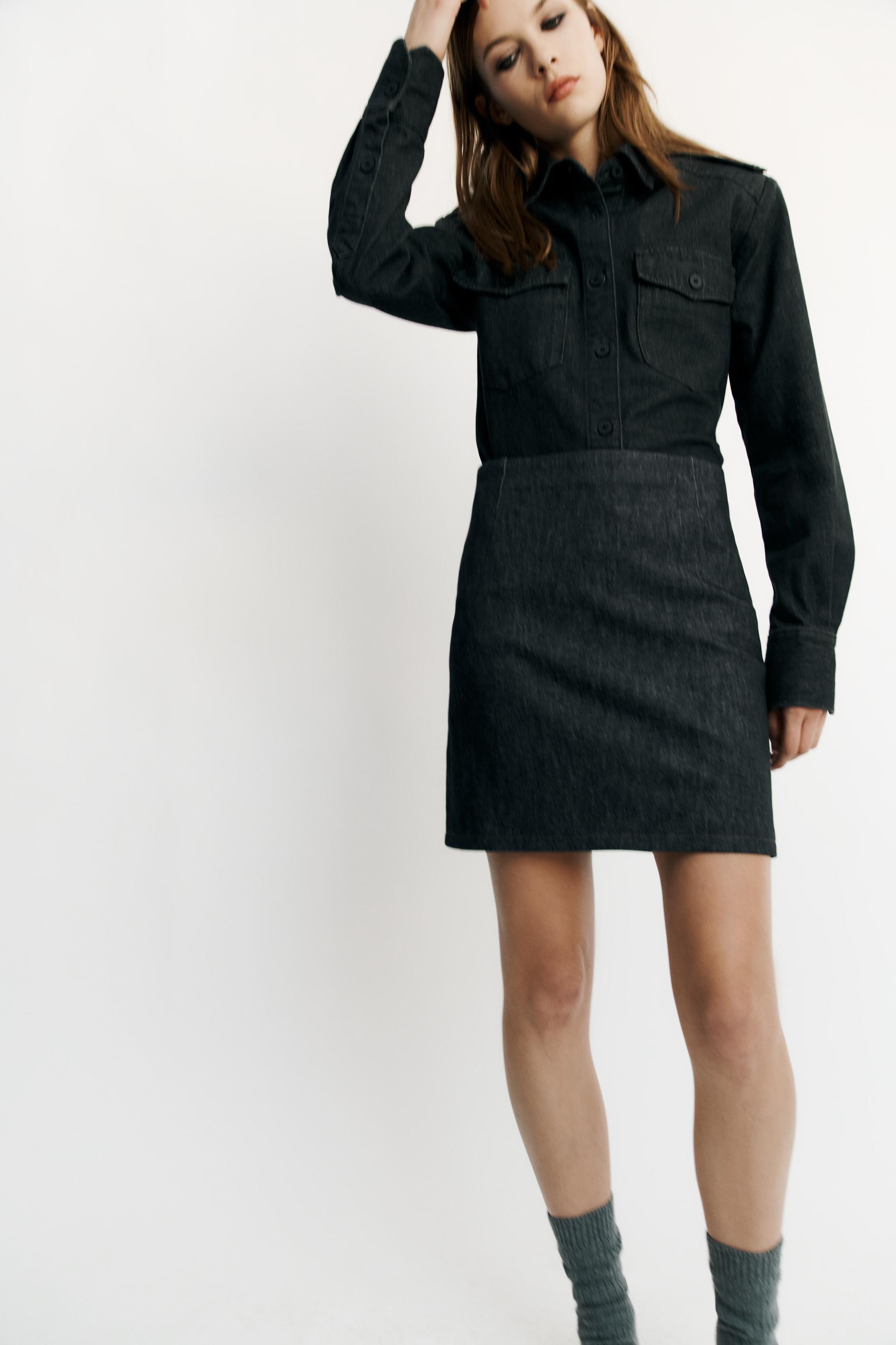TRF DENIM SKIRT