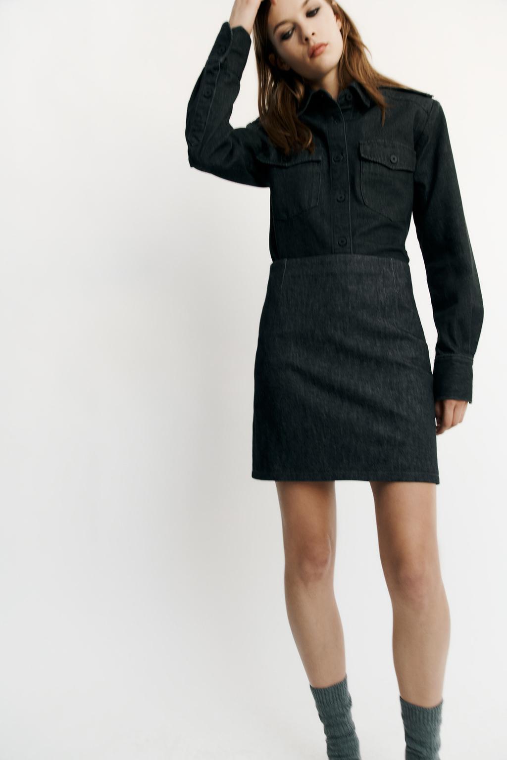 TRF DENIM SKIRT