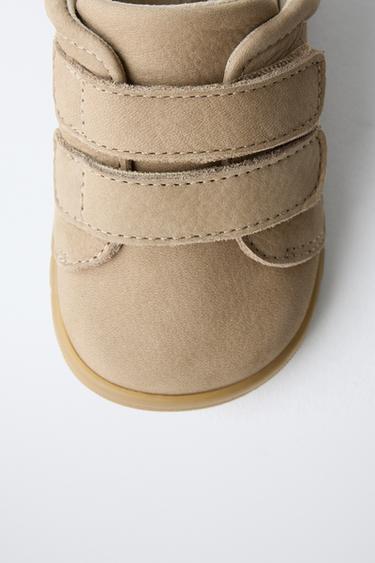 LEATHER BAREFOOT PLIMSOLLS - Sand Brown by Zara - Image 4