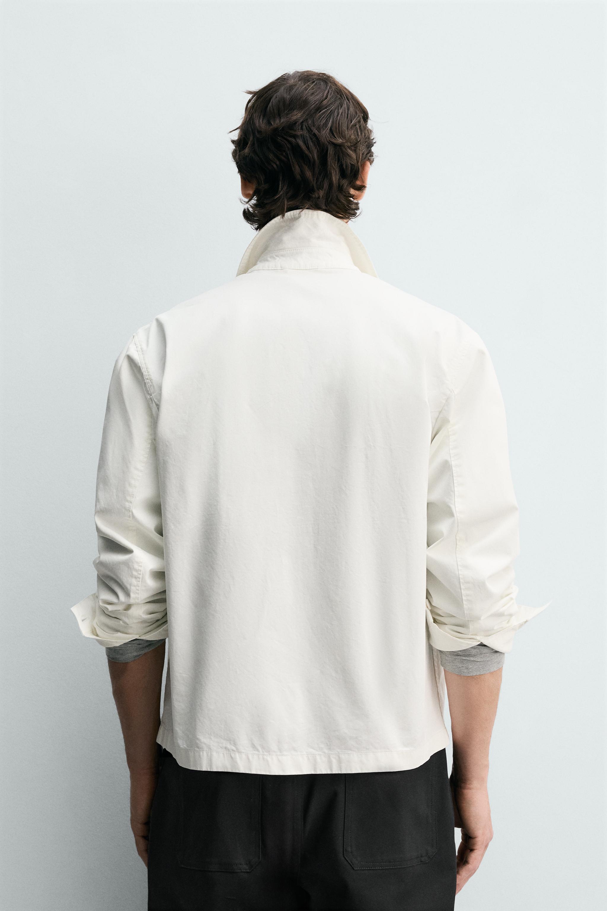 REGULAR FIT ZIP-UP OVERSHIRT