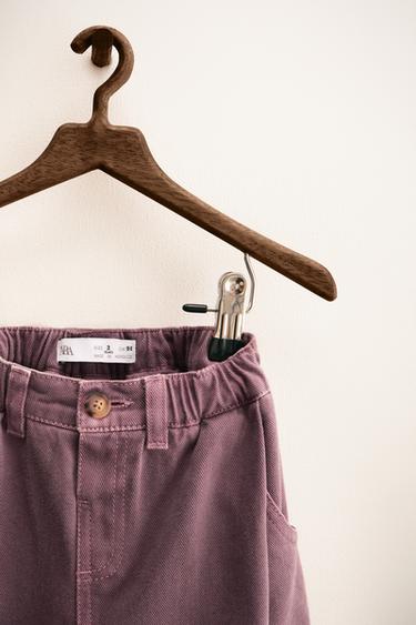 ZARA TIMELESS - BALLOON FIT TWILL TROUSERS WITH WOOL - Light burgundy by Zara - Image 2
