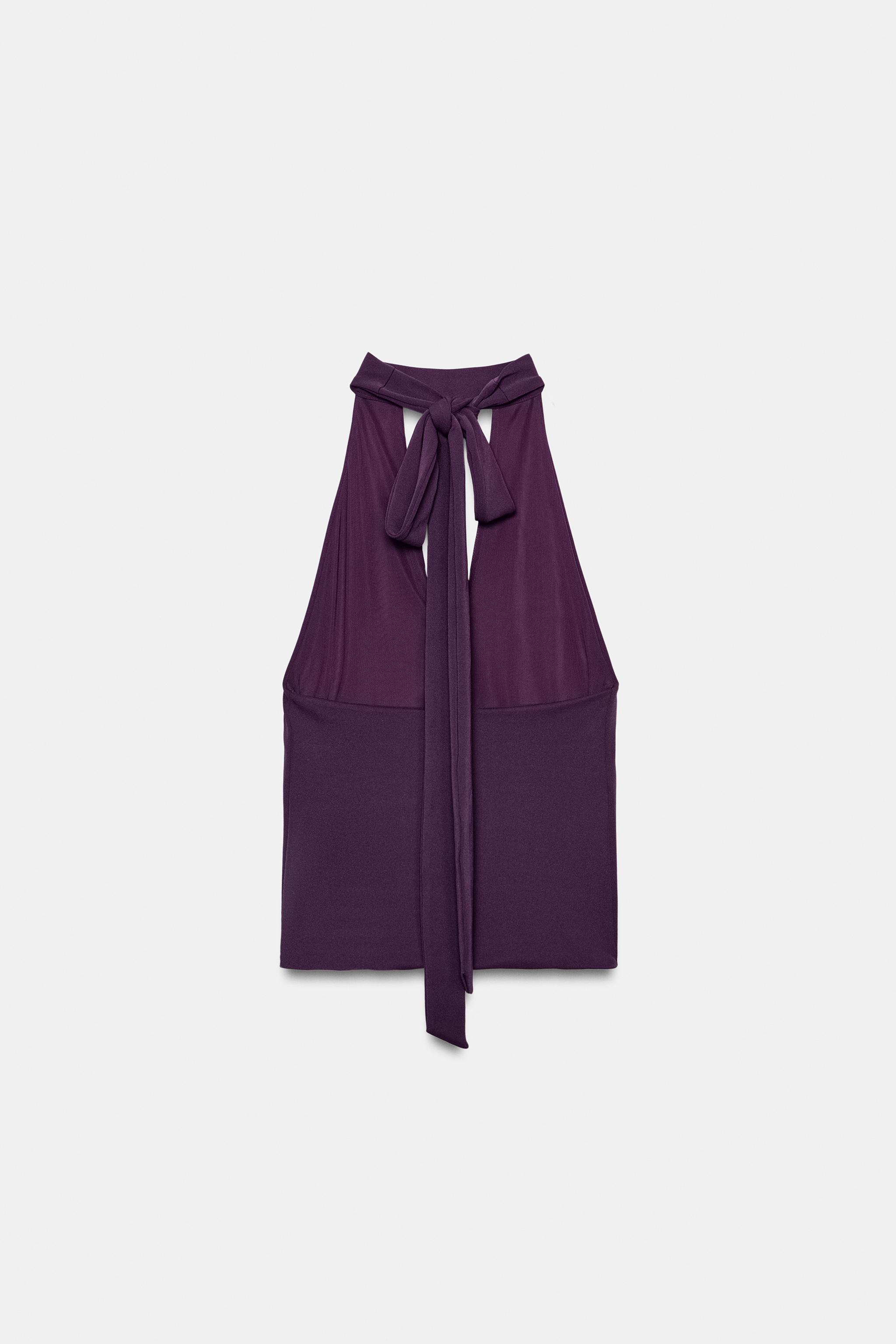 OPEN HALTER TOP