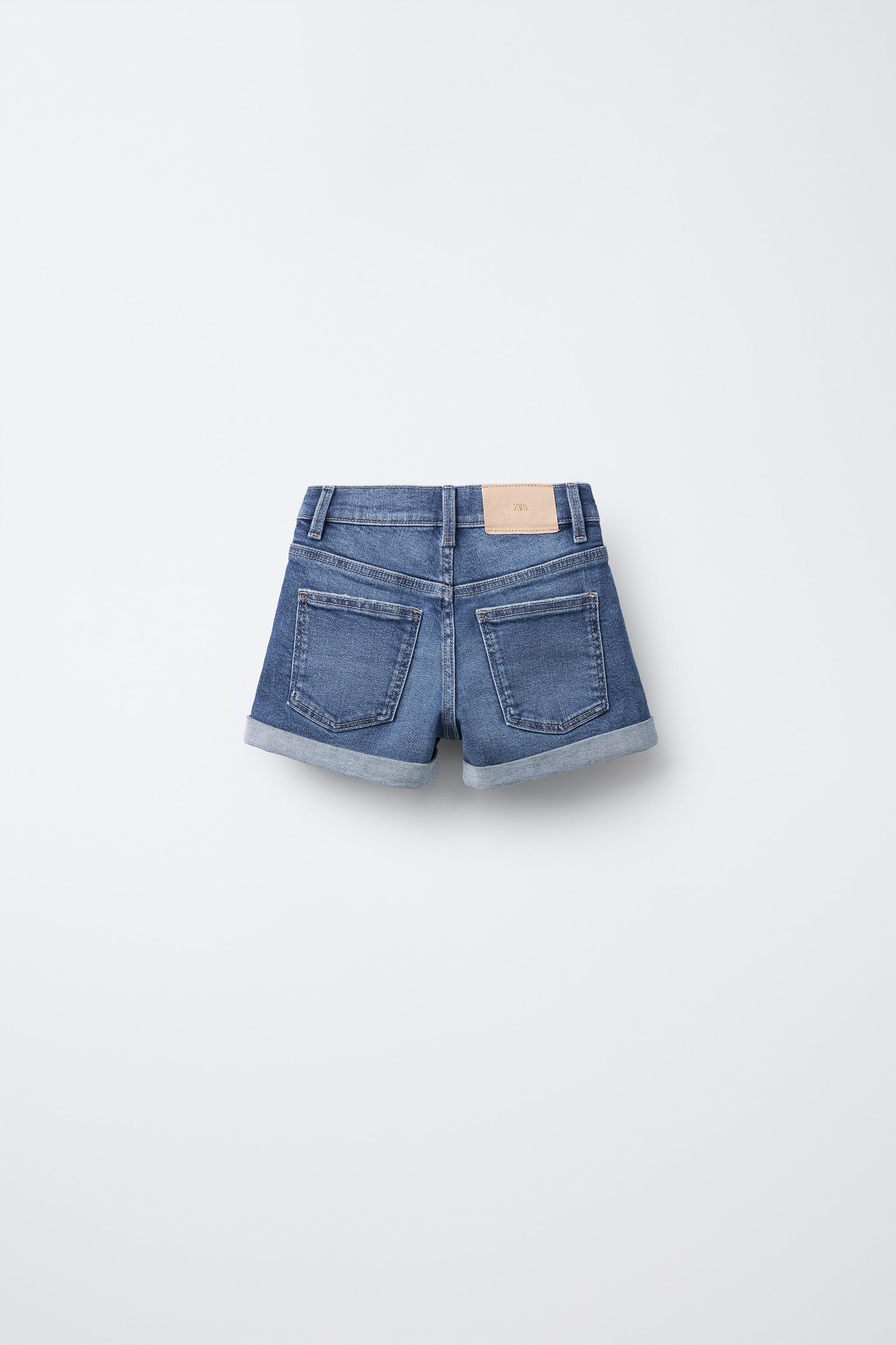 STRETCH DENIM SHORTS - Black | ZARA United States