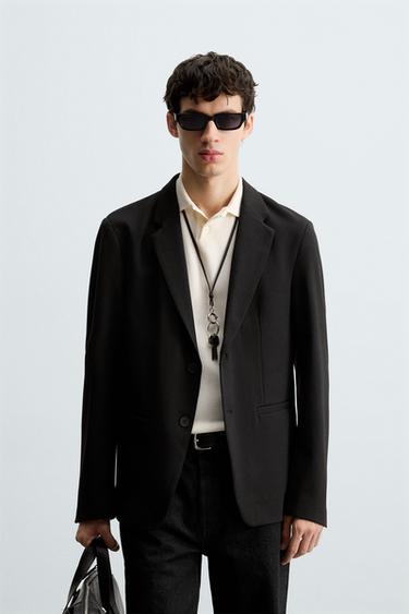 XHAKETË ELEGANT SLIM FIT CONFORT - E zezë nga Zara