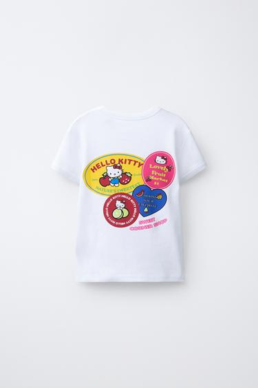 T-SHIRT STICKERS HELLO KITTY © SANRIO - Blanc de Zara - Image 1