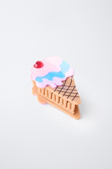 ICE CREAM-SHAPED HAIR CLIP — Multicolored 2
