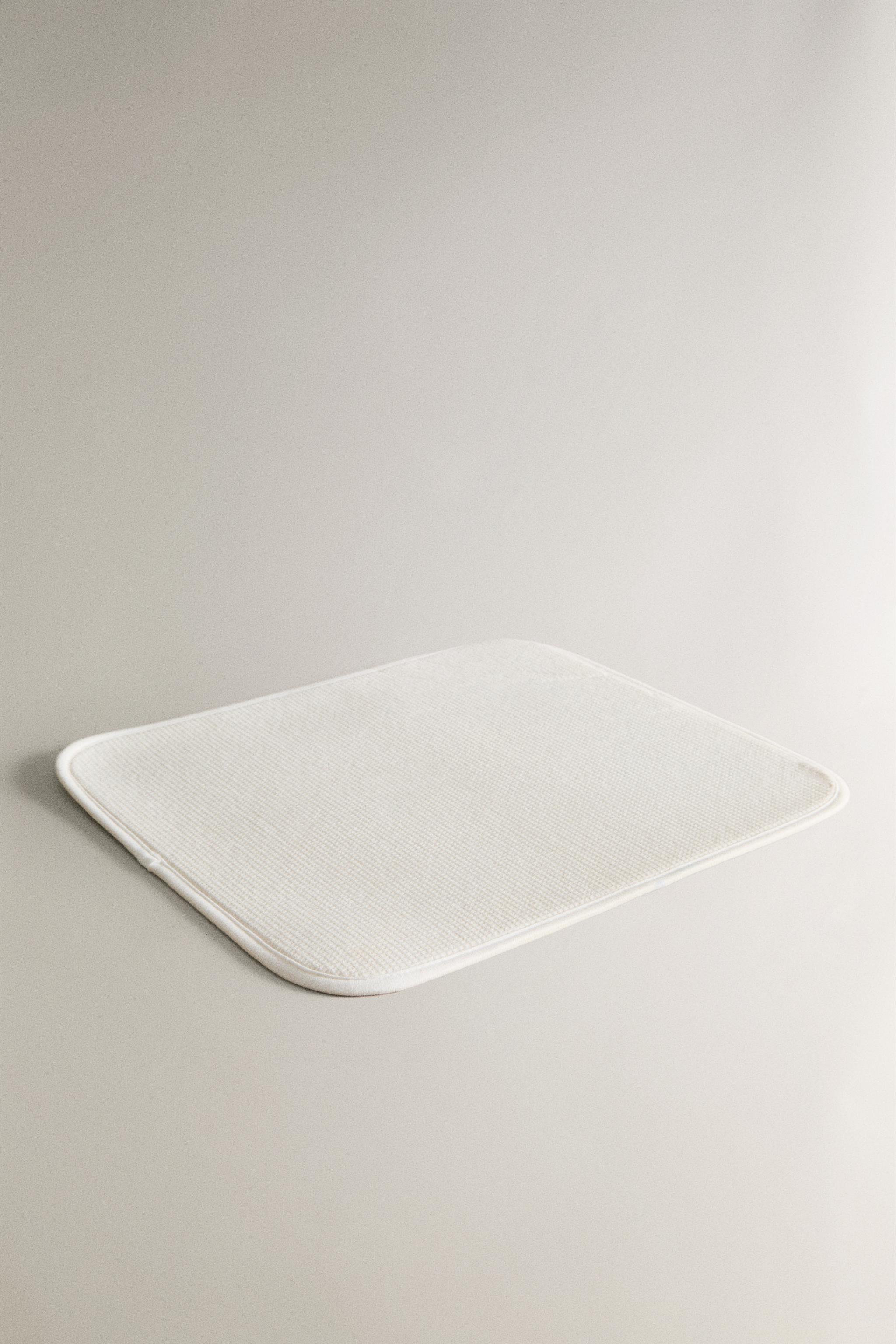 DISH DRYING MAT — Cream