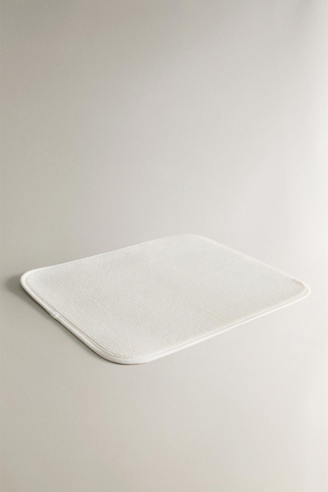 DISH DRYING MAT — Cream
