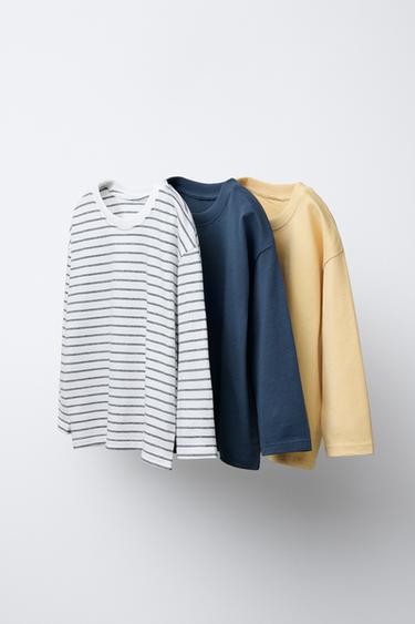3-PACK OF STRIPED T-SHIRTS - Blue by Zara - Image 0