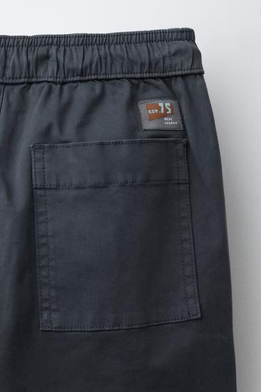 PANTALON DROIT ÉTIQUETTE - Bleu de Zara - Image 3