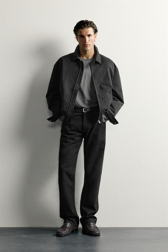 REGULAR FIT JACKE MIT ZIERFALTEN - Schwarz von Zara - Bild 0