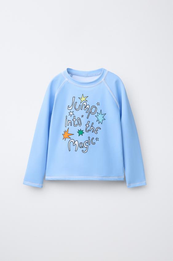 1-6 YEARS/ CIRCUS PRINT RASH GUARD - Blue by Zara - Image 0