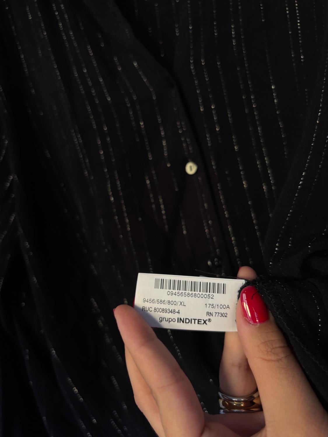 METALLIC THREAD STRIPED SHIRT - Image 5