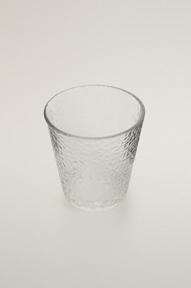 GOBELET VERRE RELIEF NID D'ABEILLE - Transparent de Zara - Image 1