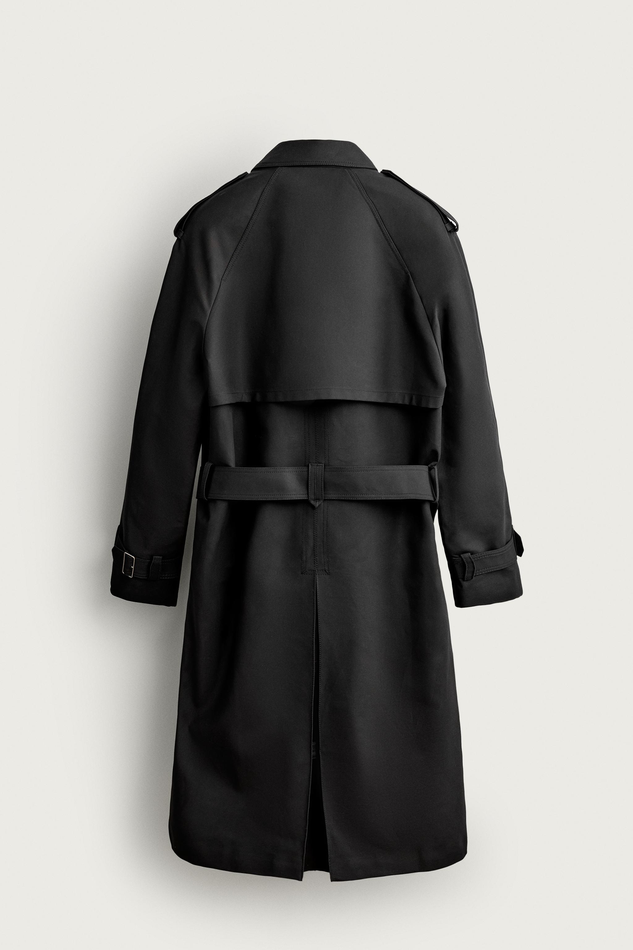 OVERSIZE FIT TRENCH COAT - Black | ZARA United States