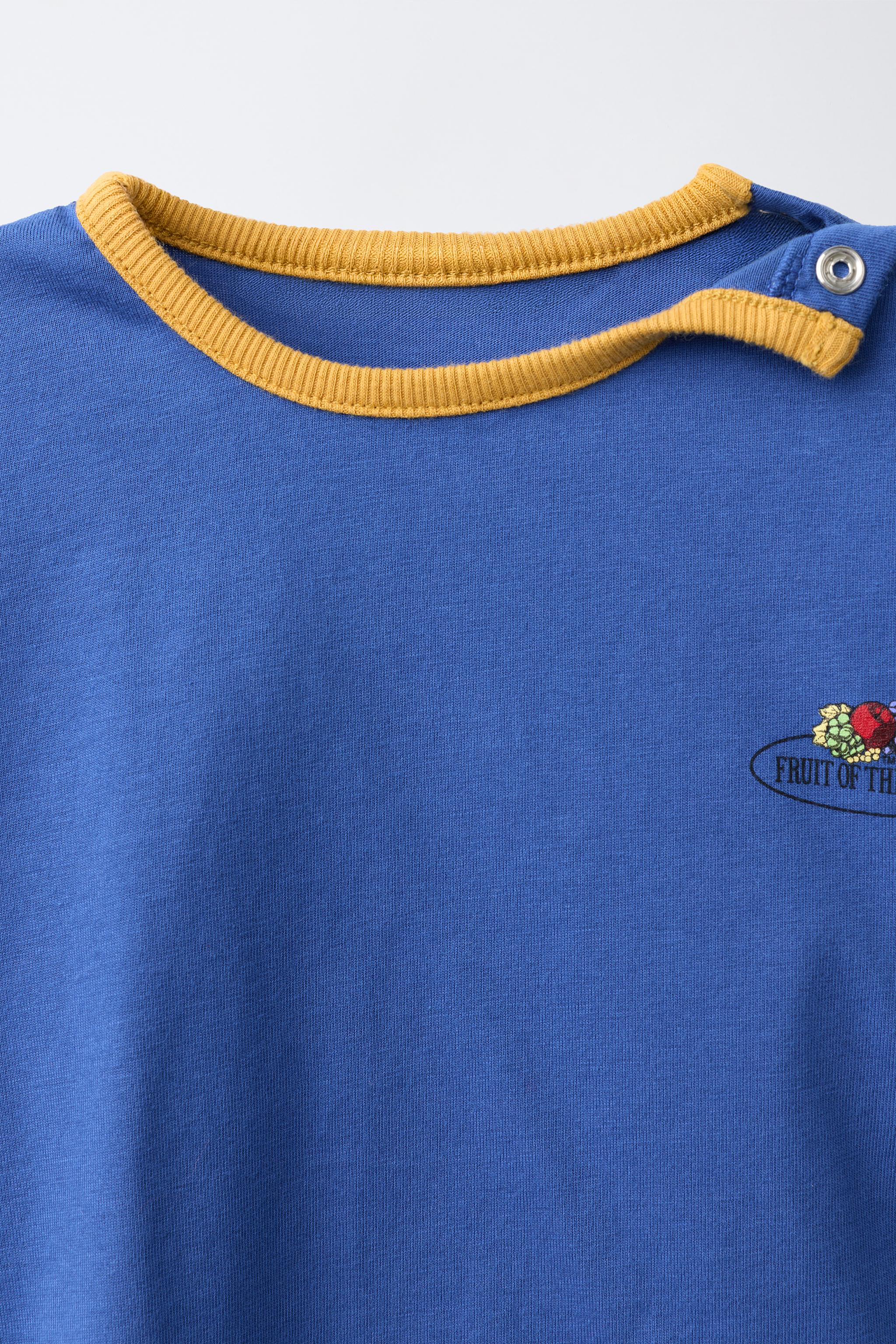 T-SHIRT À LISERÉS EN CONTRASTE FRUIT OF THE LOOM™